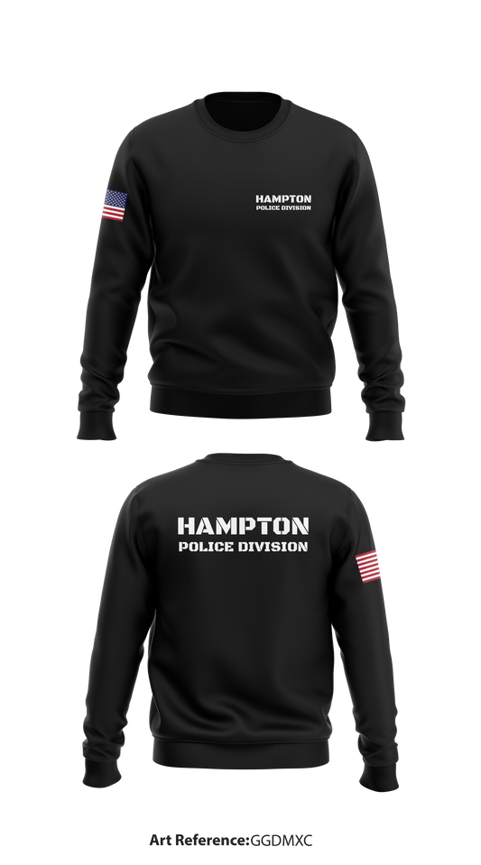 Hampton Police Division Store 1 Core Men's Crewneck Performance Sweatshirt - GGDmXc