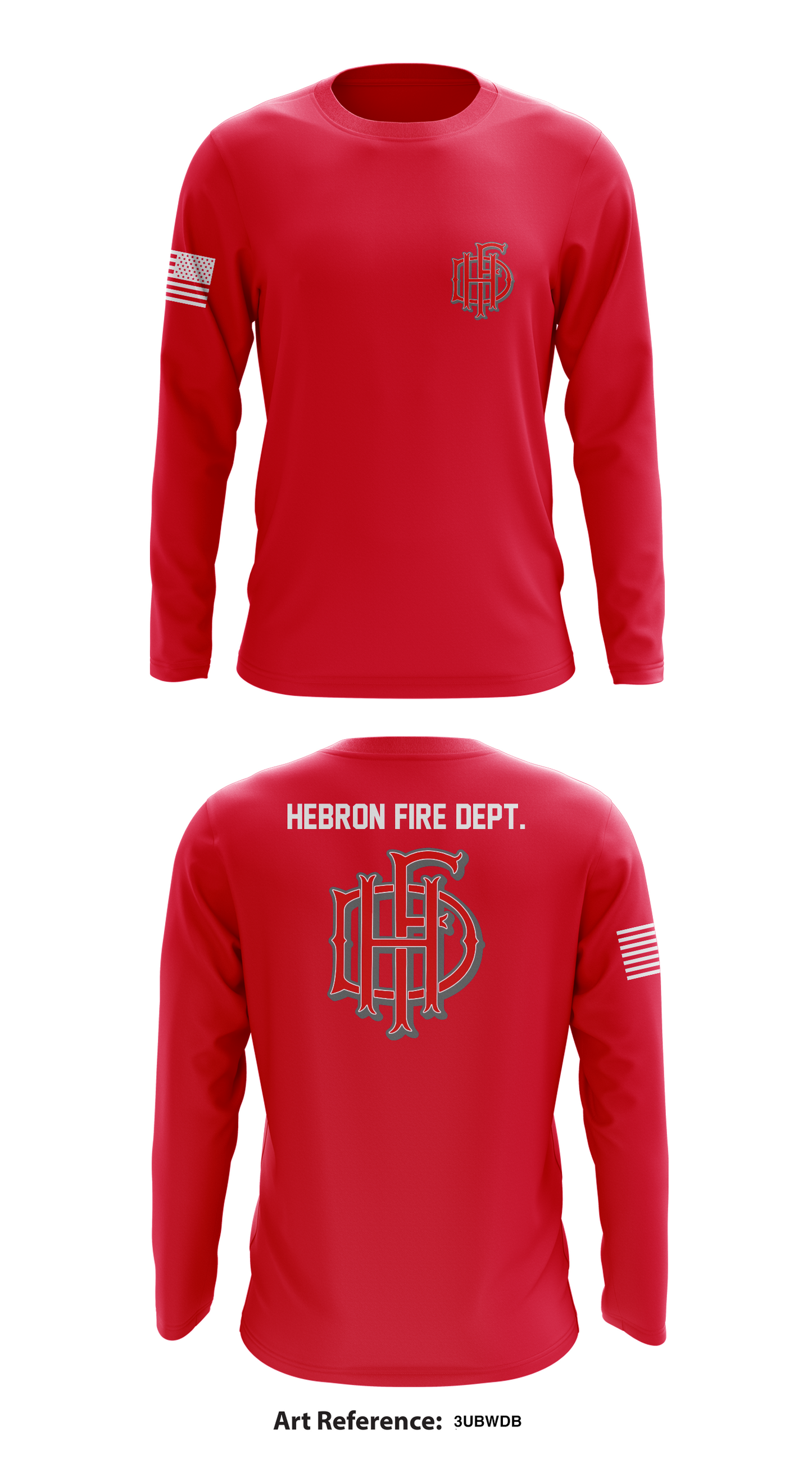 Hebron Fire Dept. Store 1 Core Men's LS Performance Tee - 3UbWdb