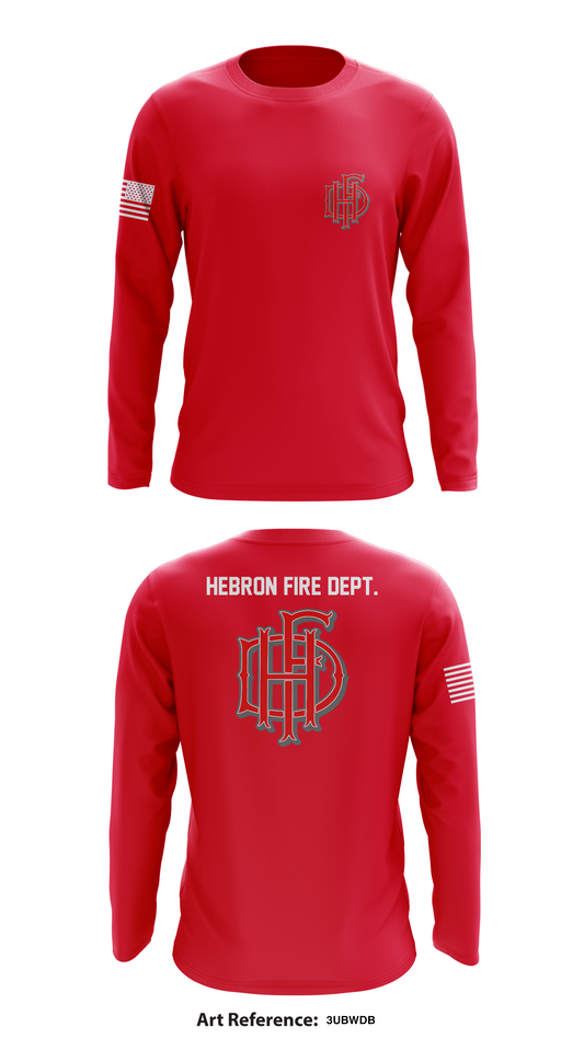 Hebron Fire Dept. Store 1 Core Men's LS Performance Tee - 3UbWdb