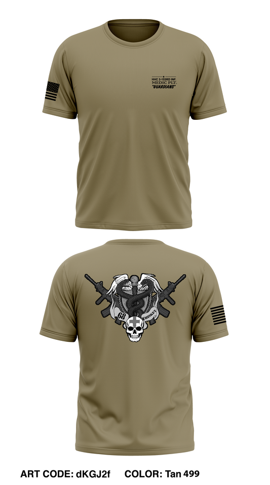HHC 2-153rd INF. Store 1 Core Men's SS Performance Tee - z6U6fx