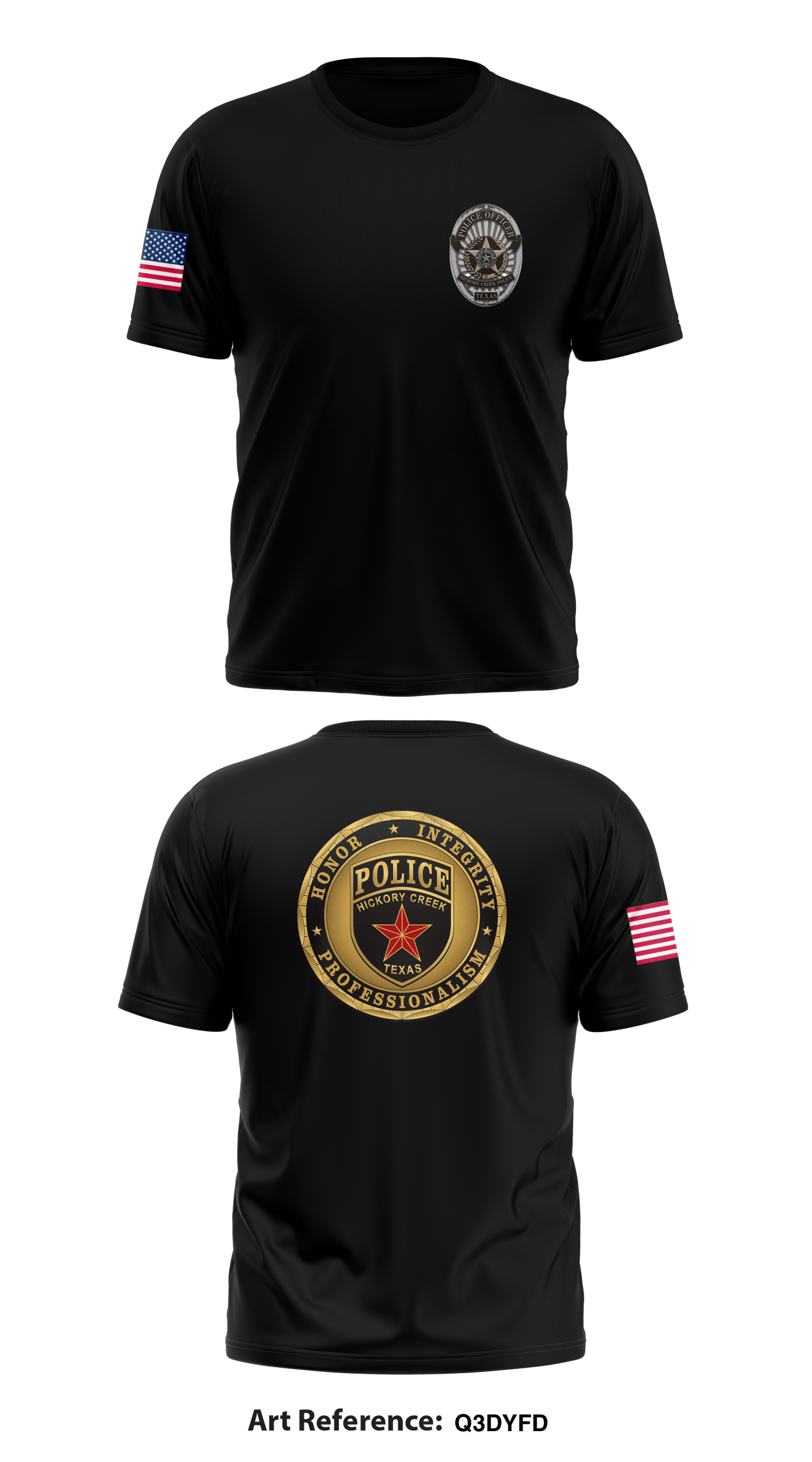 Hickory Creek Police Core Men's SS Performance Tee - Q3dyFd