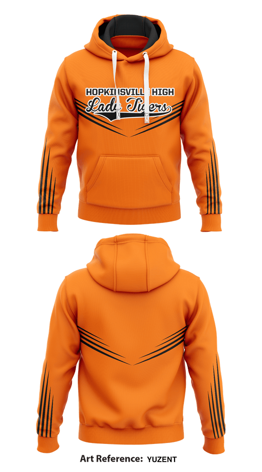 Hopkinsville High Lady Tigers Store 1  Core Men's Hooded Performance Sweatshirt - yuzENT