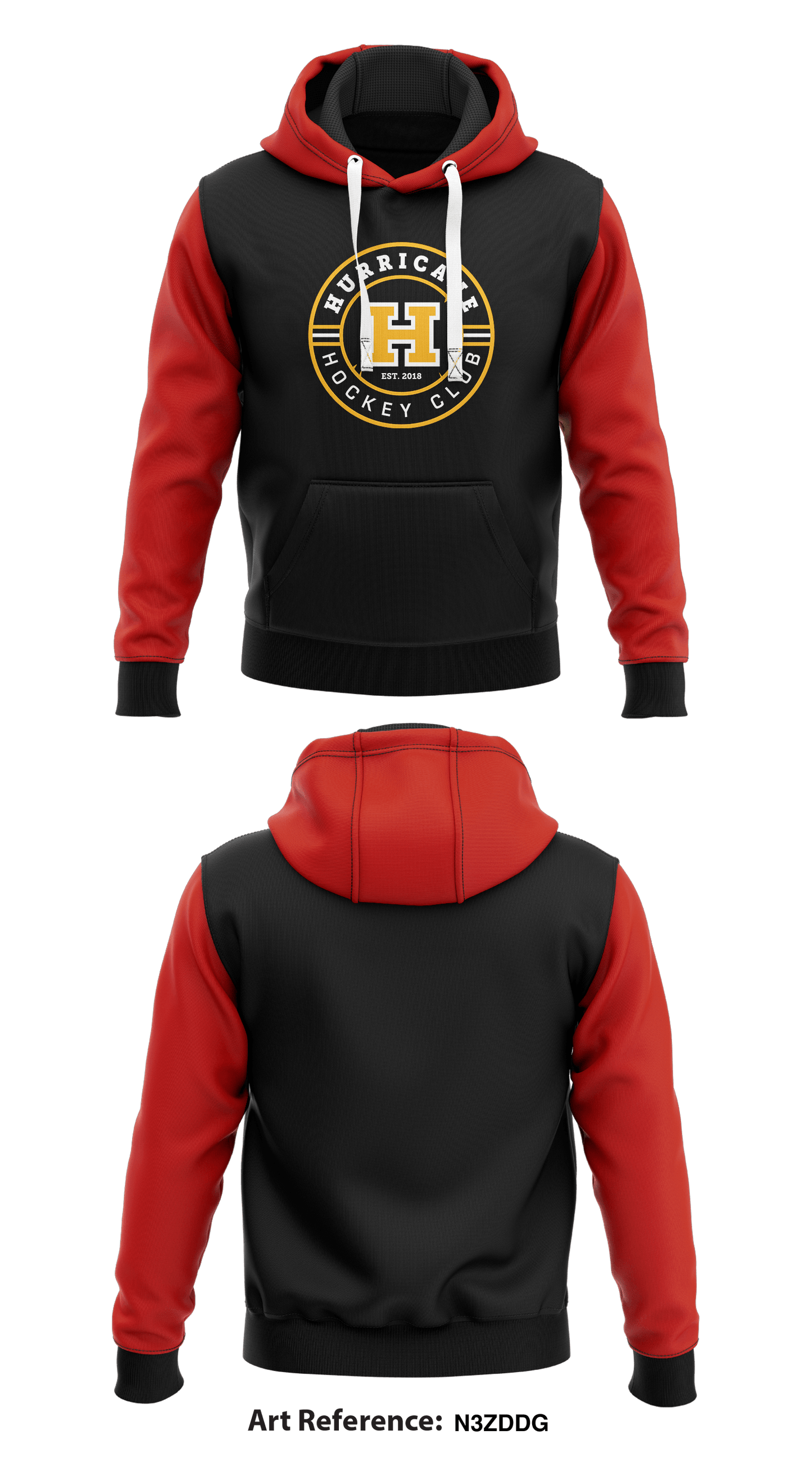 Hurricane Ringette Store 1 Core Men's Hooded Performance Sweatshirt - n3zDDg