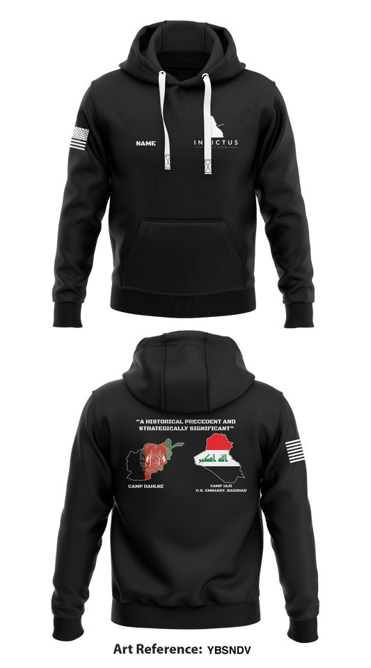 INVICTUS Platoon, Bravo Battery, 2d Battalion, 44th ADA Regiment Store 1 Core Men's Hooded Performance Sweatshirt - YBSndV