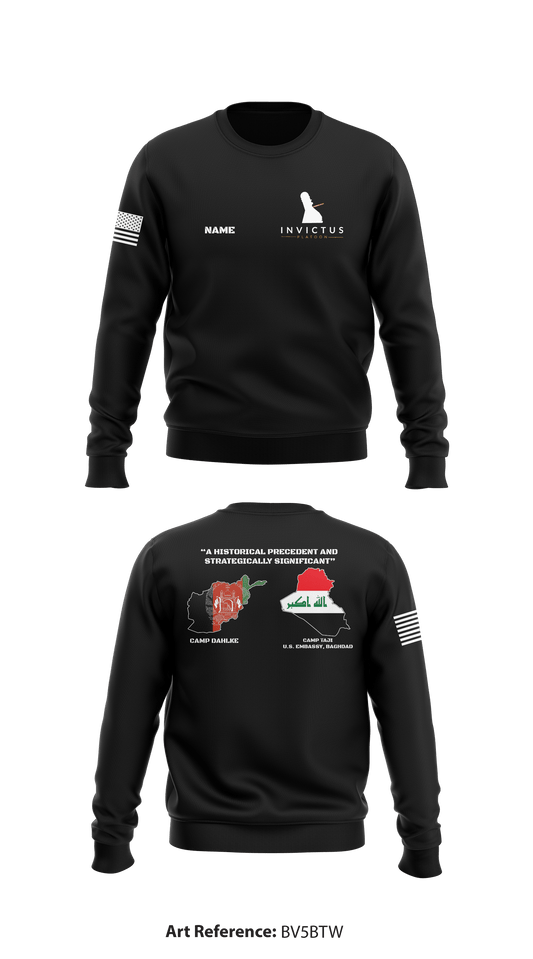 INVICTUS Platoon, Bravo Battery, 2d Battalion, 44th ADA Regiment Store 1 Core Men's Crewneck Performance Sweatshirt - bv5BtW