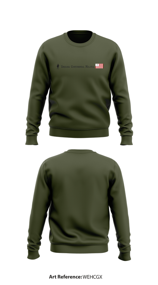 INDIANA CONTINENTAL MILITIA Store 1 Core Men's Crewneck Performance Sweatshirt - wehcGX