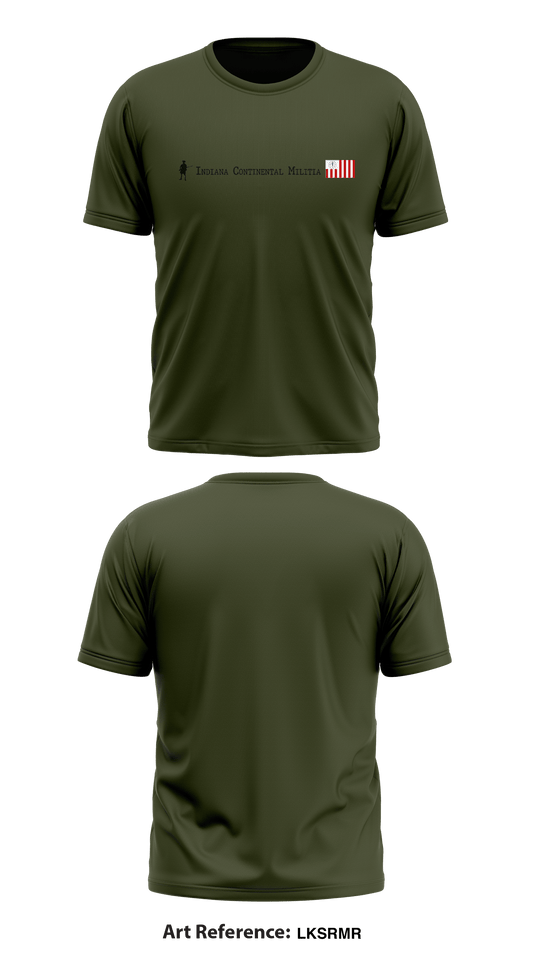 INDIANA CONTINENTAL MILITIA Store 1 Core Men's SS Performance Tee - LKSrMr