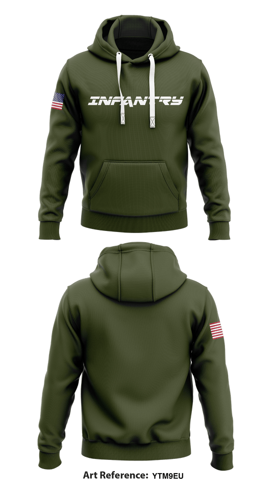 Infantry  Store 1  Core Men's Hooded Performance Sweatshirt - Ytm9eu