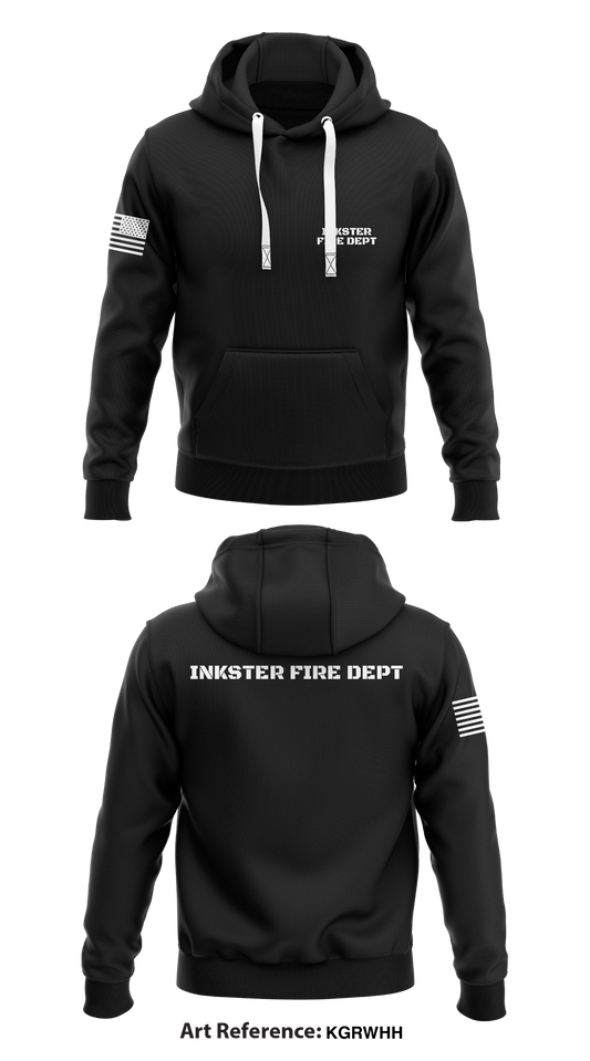 Inkster Fire Dept  Store 1  Core Men's Hooded Performance Sweatshirt - KgrWHh