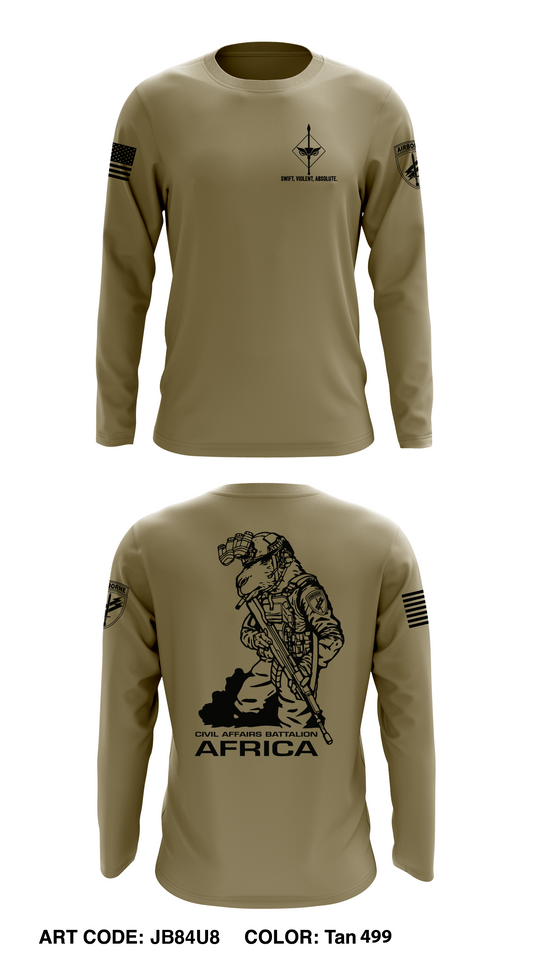 HQ (-) 411th Civil Affairs Battalion Core Men's LS Performance Tee - JB84U8