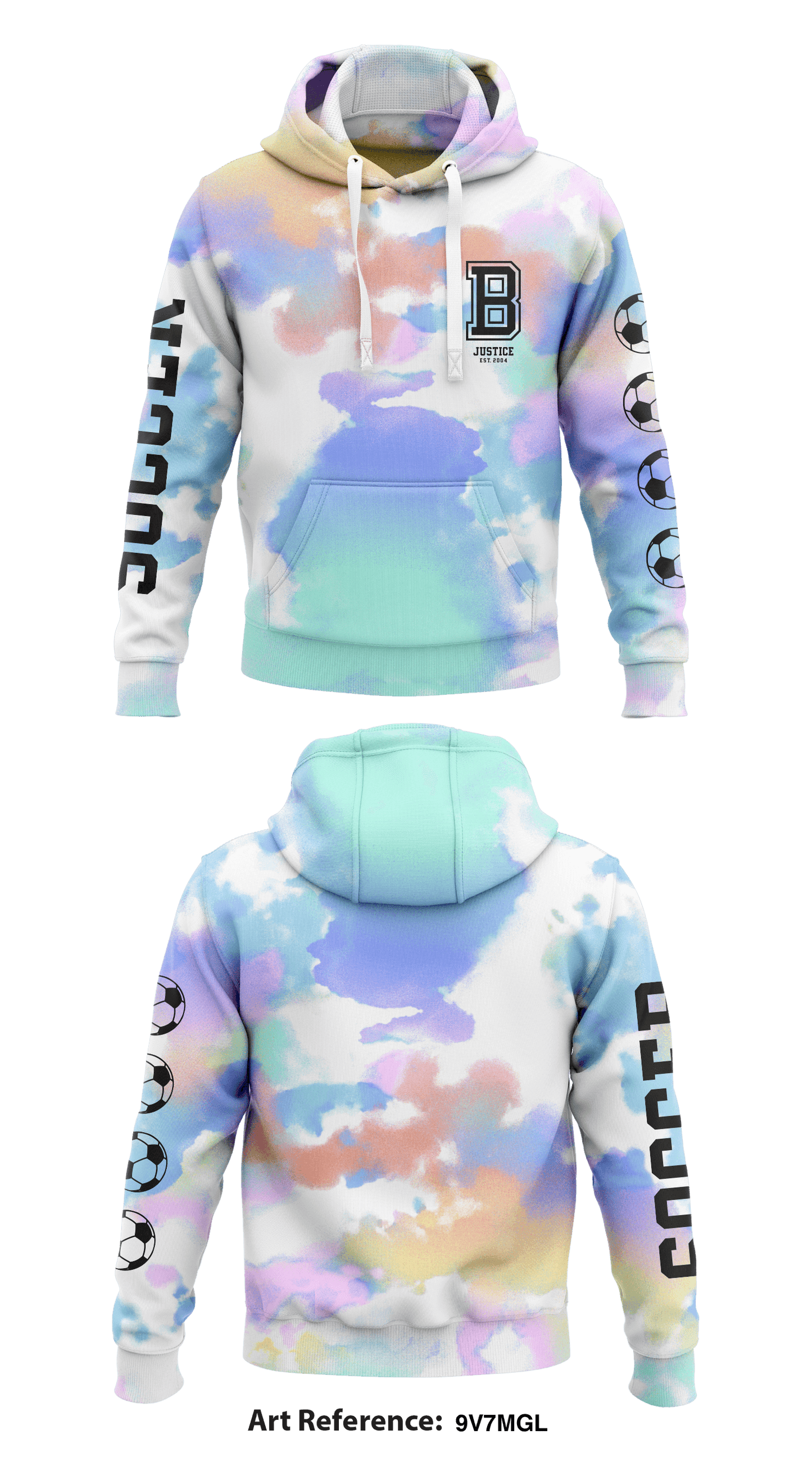 Justice tie dye 2024 hoodie