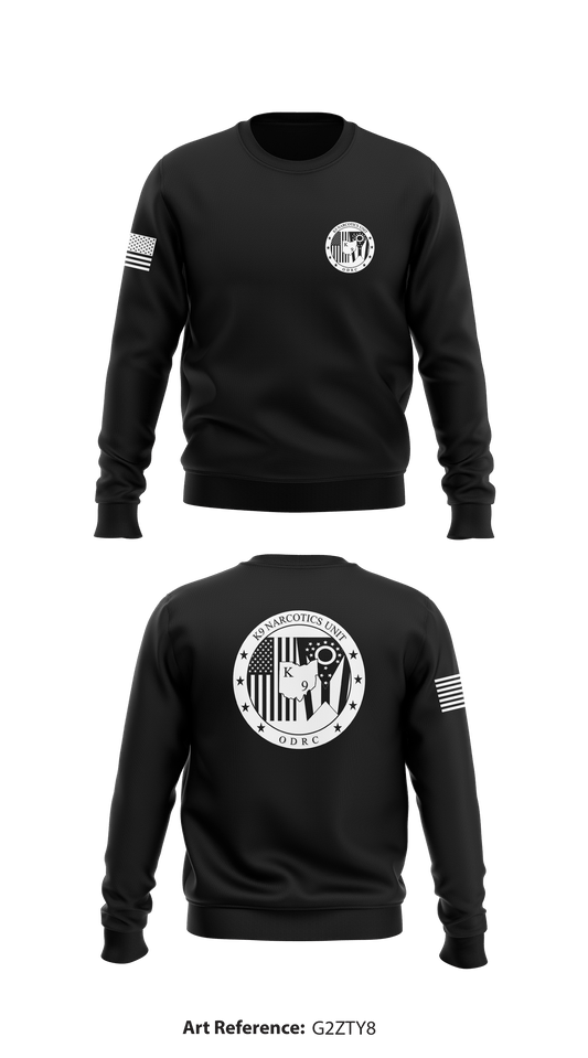 K9 Narcotics Unit Store 1 Core Men's Crewneck Performance Sweatshirt - g2Zty8