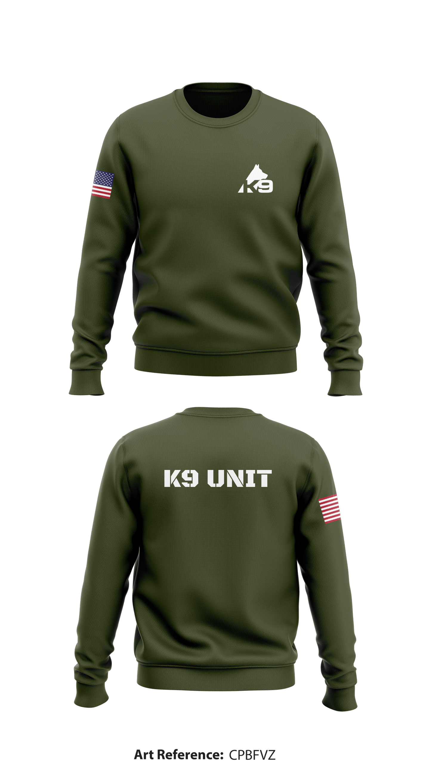 K9 Unit Store 1 Core Men's Crewneck Performance Sweatshirt - cpBFvZ