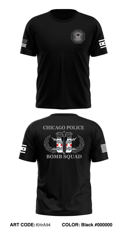 Chicago Bomb Squad Store 1 Core Men's SS Performance Tee - Short -KHrA94