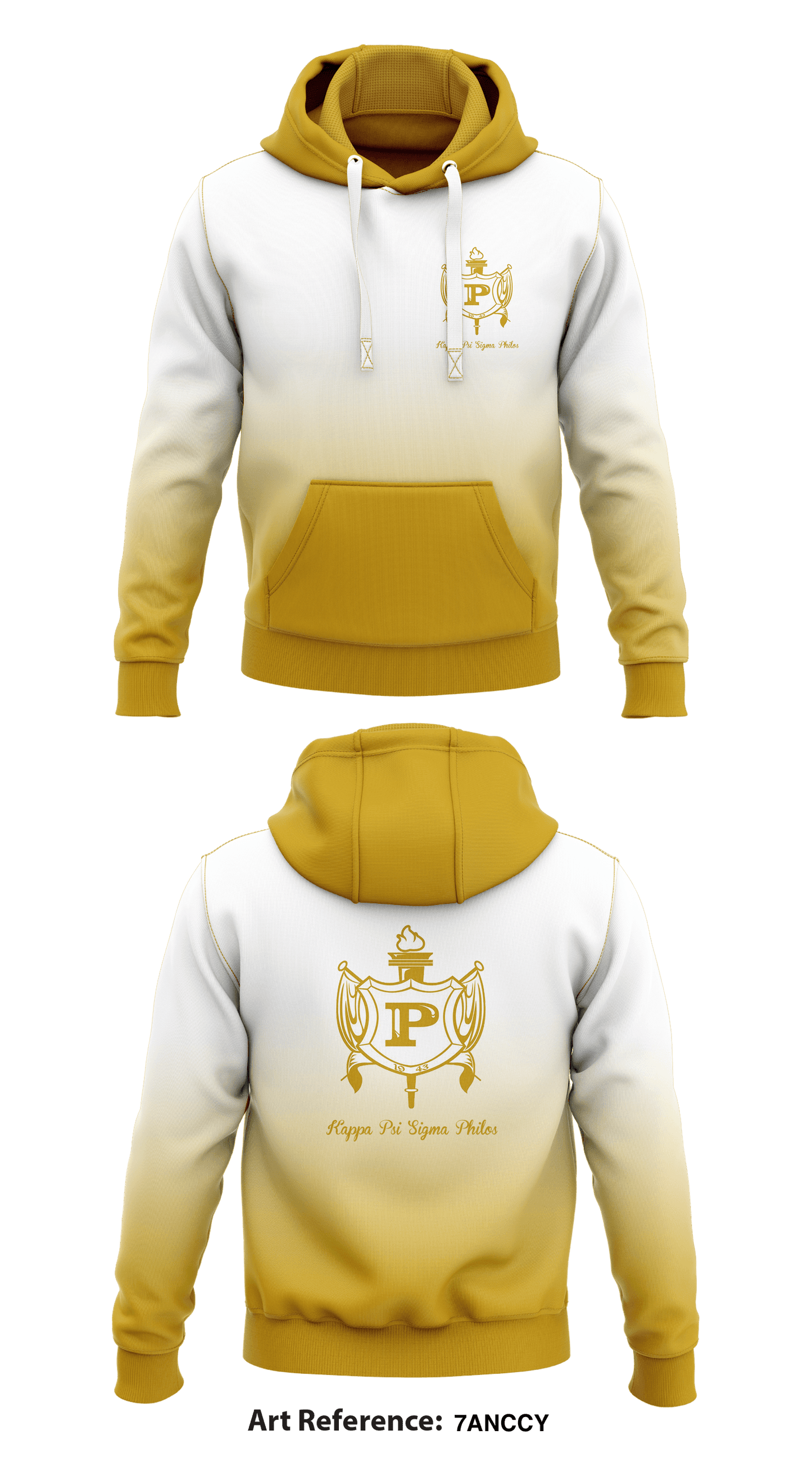 Kappa Psi Sigma Philos Store 1 Core Men's Hooded Performance Sweatshirt - 7AnccY