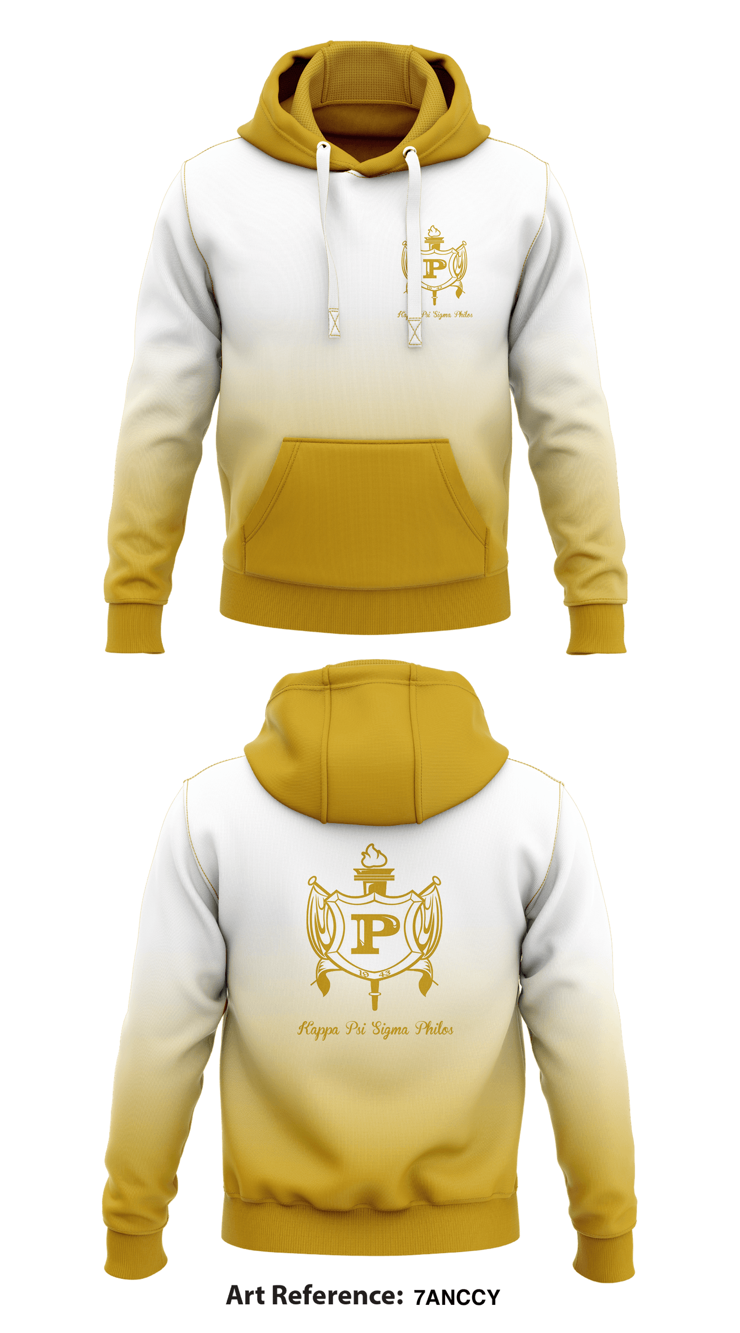 Kappa hoodie gold hotsell