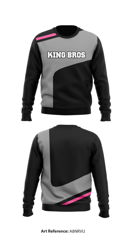 King Bros 1 Core Men's Crewneck Performance Sweatshirt - A8Nrvu