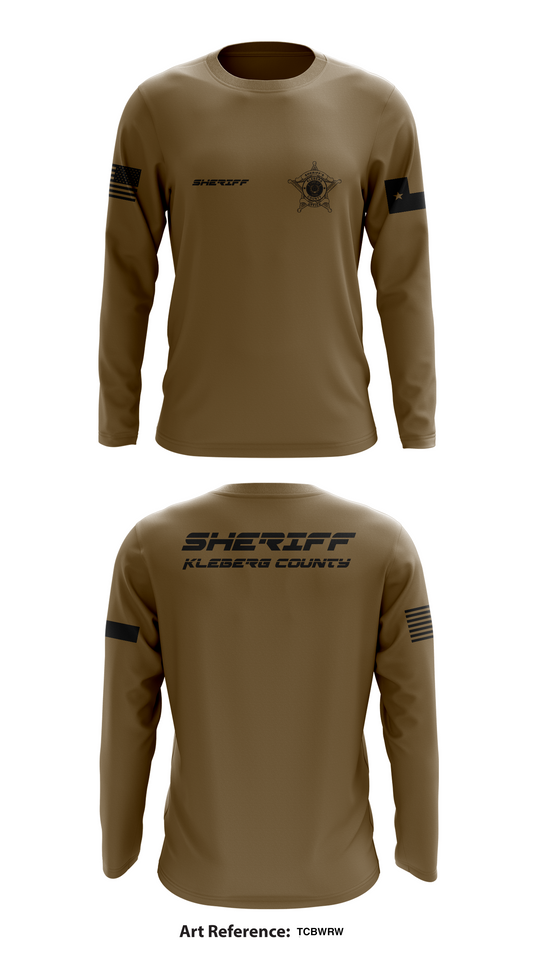 Kleberg county  Store 1 Core Men's LS Performance Tee - TcBwrw