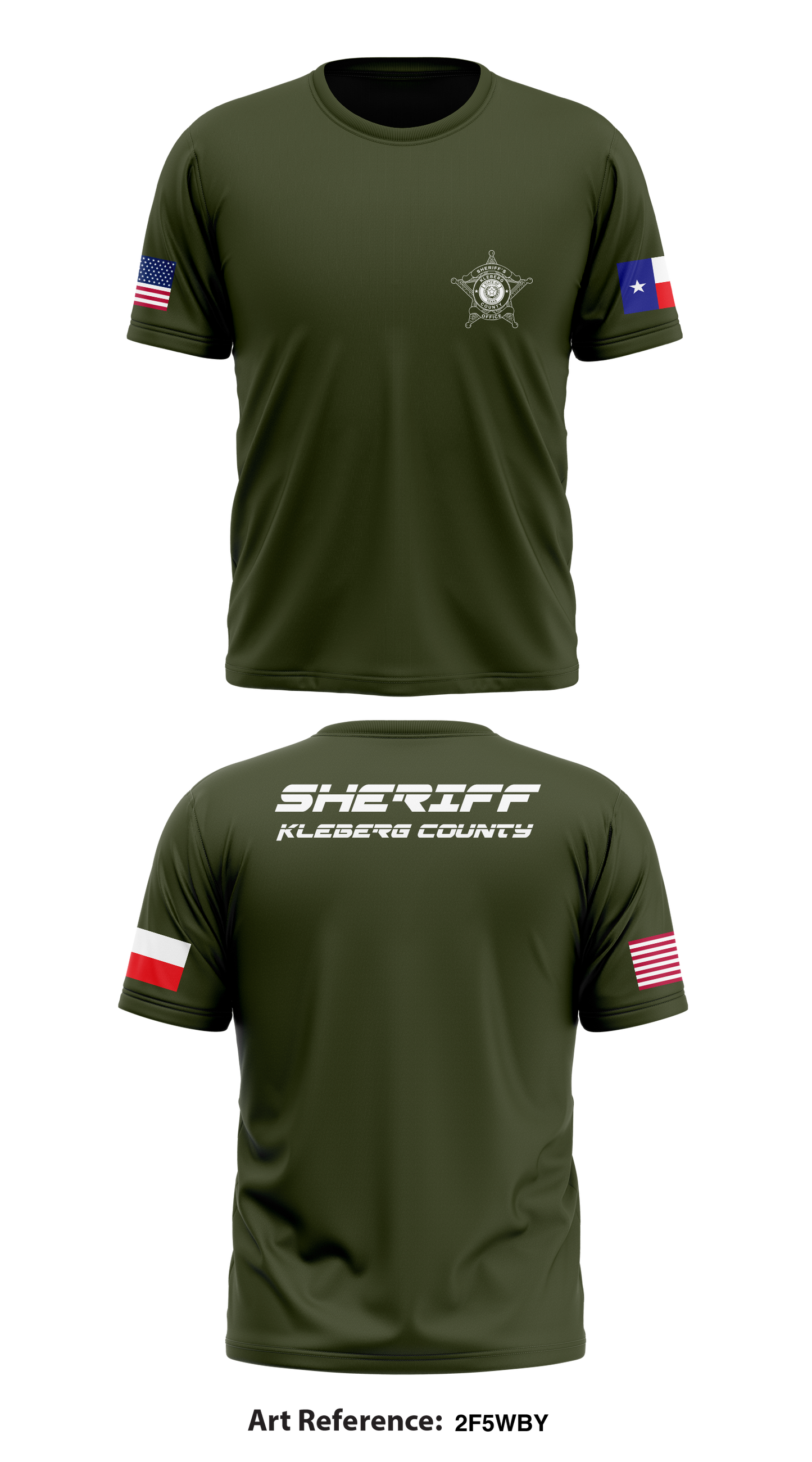 Kleberg county  Store 1 Core Men's SS Performance Tee - 2f5wBy