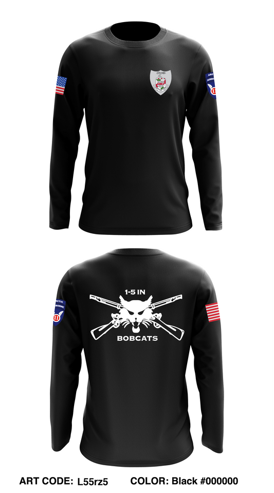HHC, 1-5 Infantry Core Men's LS Performance Tee - L55rz5