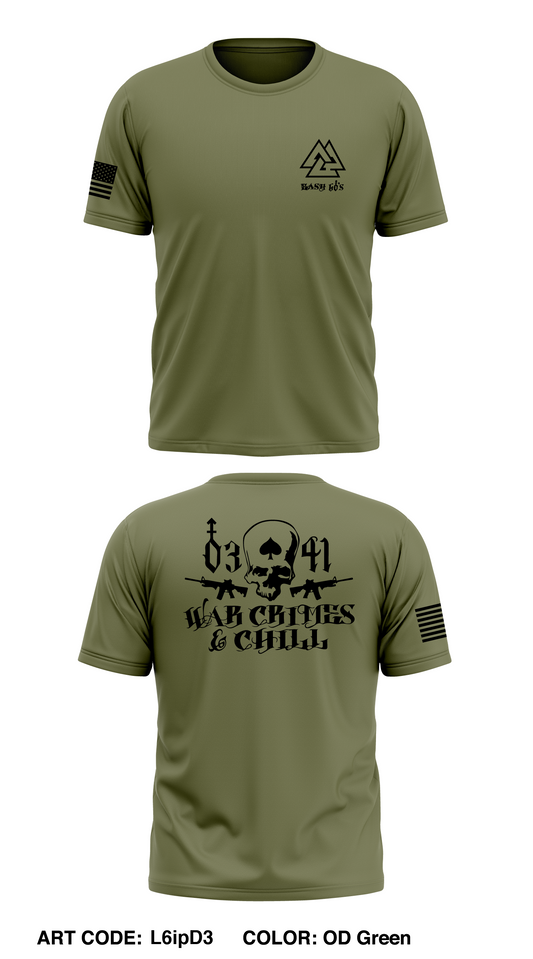 2nd Battalion 7th Marines Easy Co. Weapons Plt. Store 1 Core Men's SS Performance Tee - L6ipD3