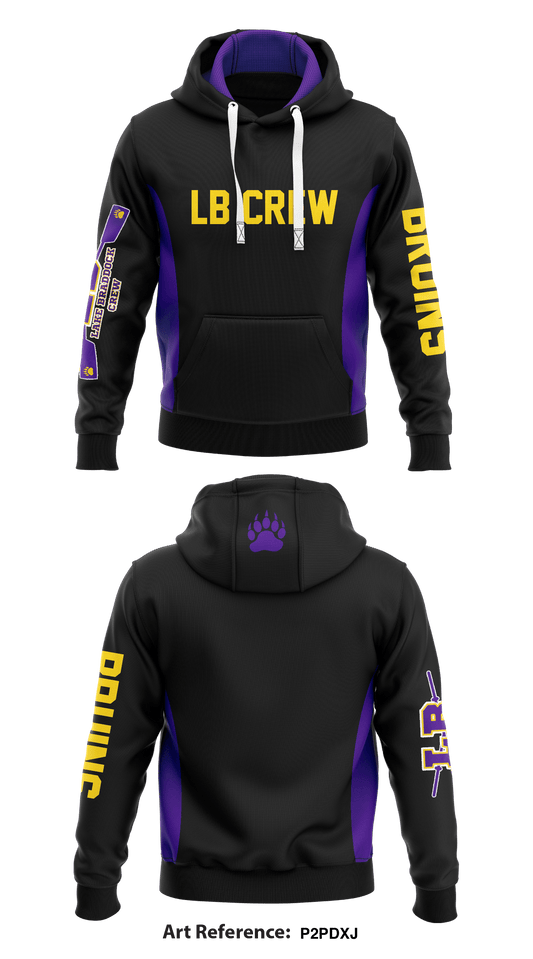 Lake Braddock Crew Team  Core Men's Hooded Performance Sweatshirt - p2PdxJ