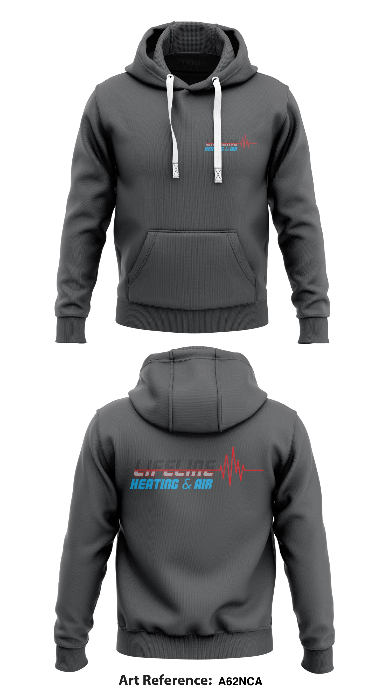 Lifeline Heating & Air  Core Men's Hooded Performance Sweatshirt - a62nCA
