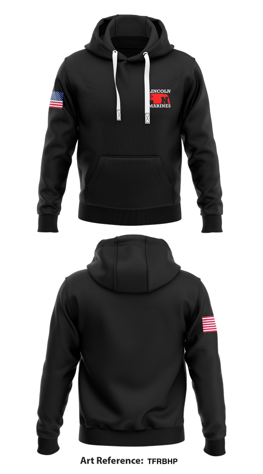 Lincoln Marines  Core Men's Hooded Performance Sweatshirt - TfrBhp