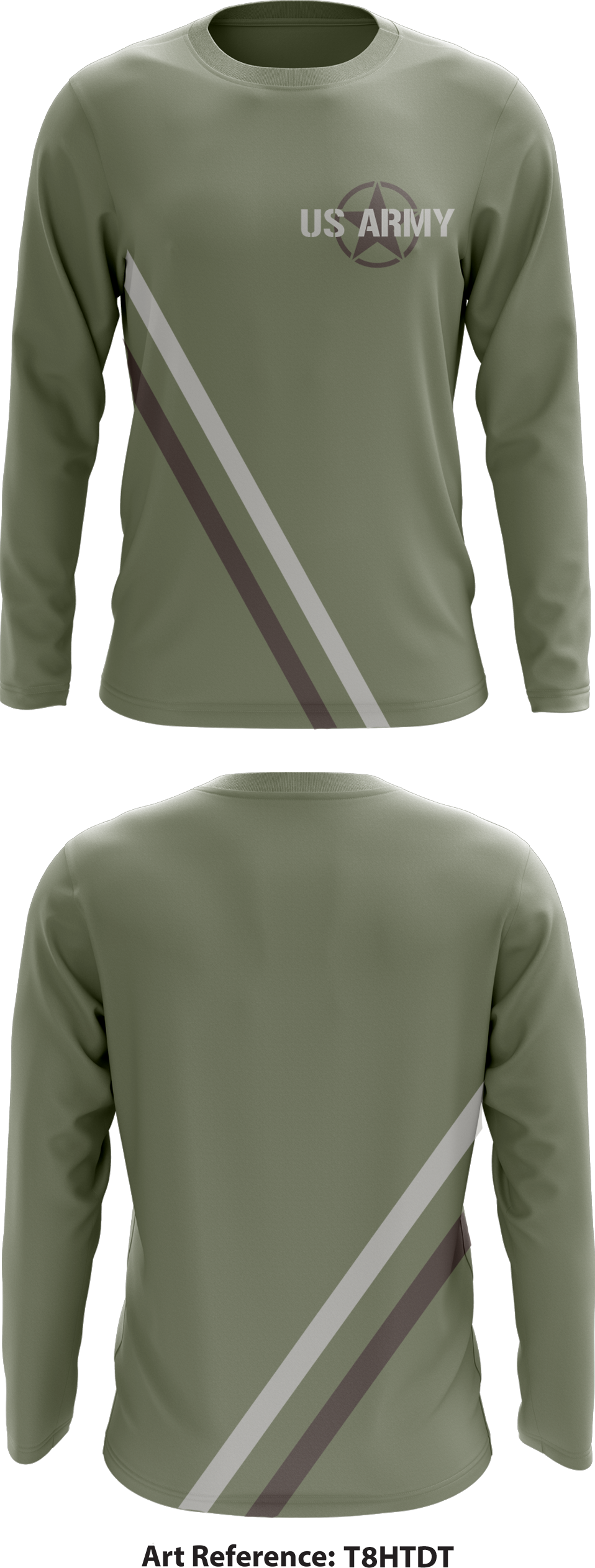 All Army Sports Running Team Store 2 Core Men's LS Performance Tee - T8HTDt