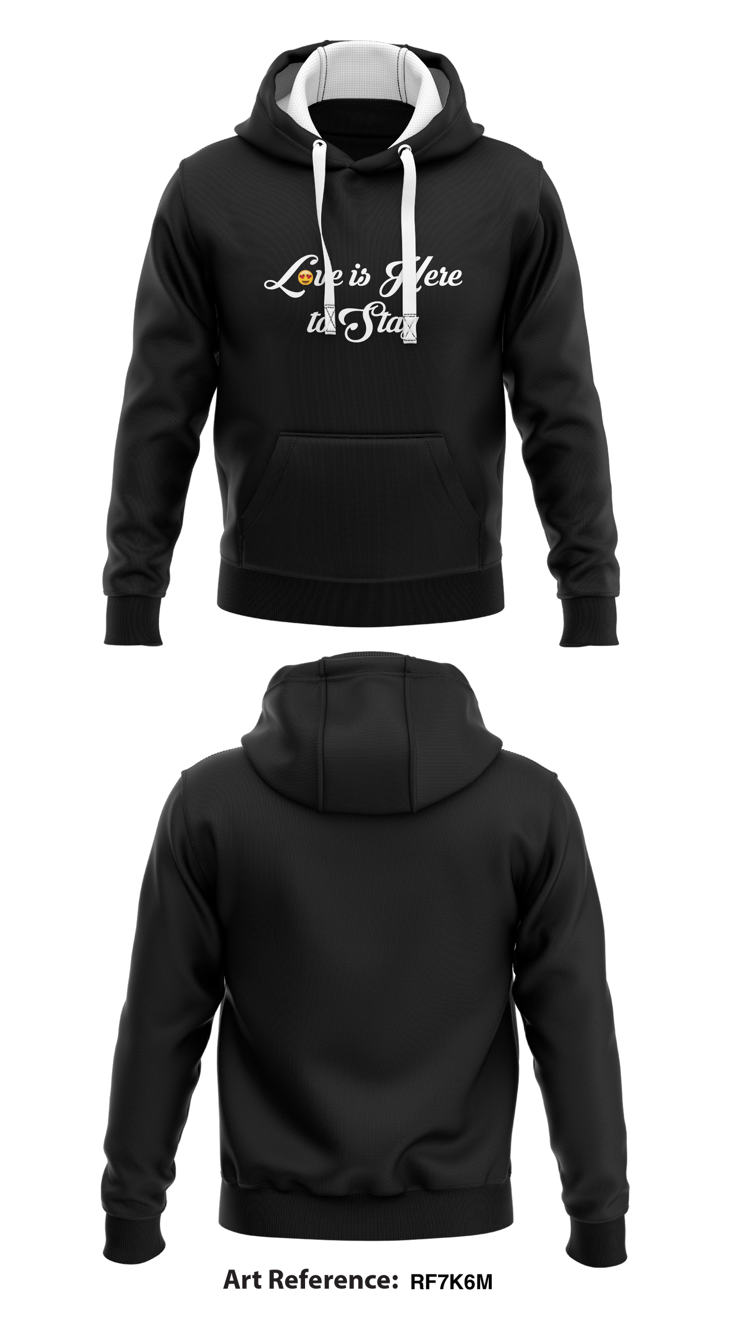 Love is here to stay Core Men's Hooded Performance Sweatshirt - Rf7k6m