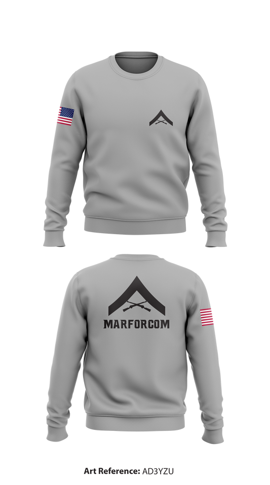 MARFORCOM Core Men's Crewneck Performance Sweatshirt - AD3YzU