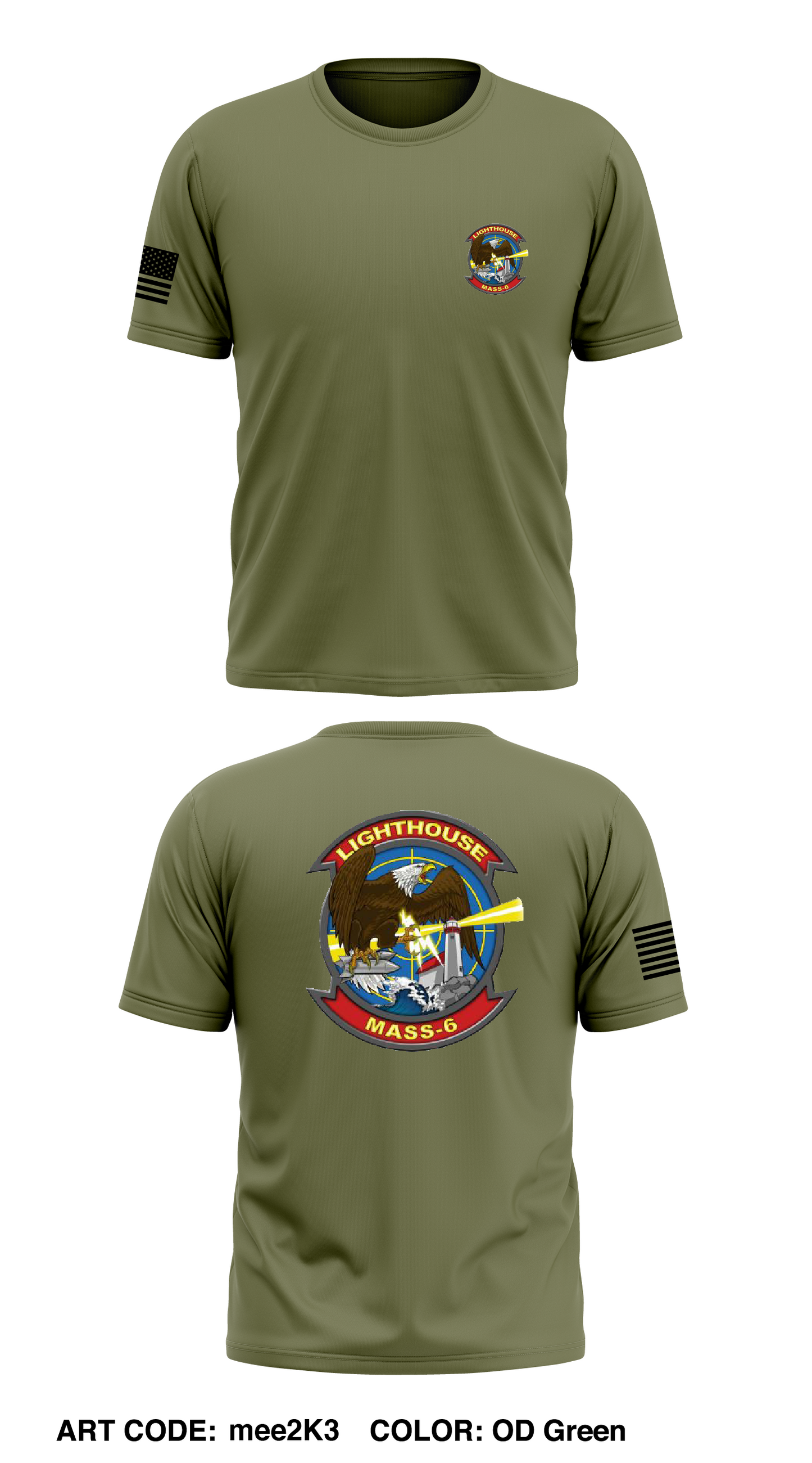MASS-6 Det B Store 1 Core Men's SS Performance Tee - mee2K3