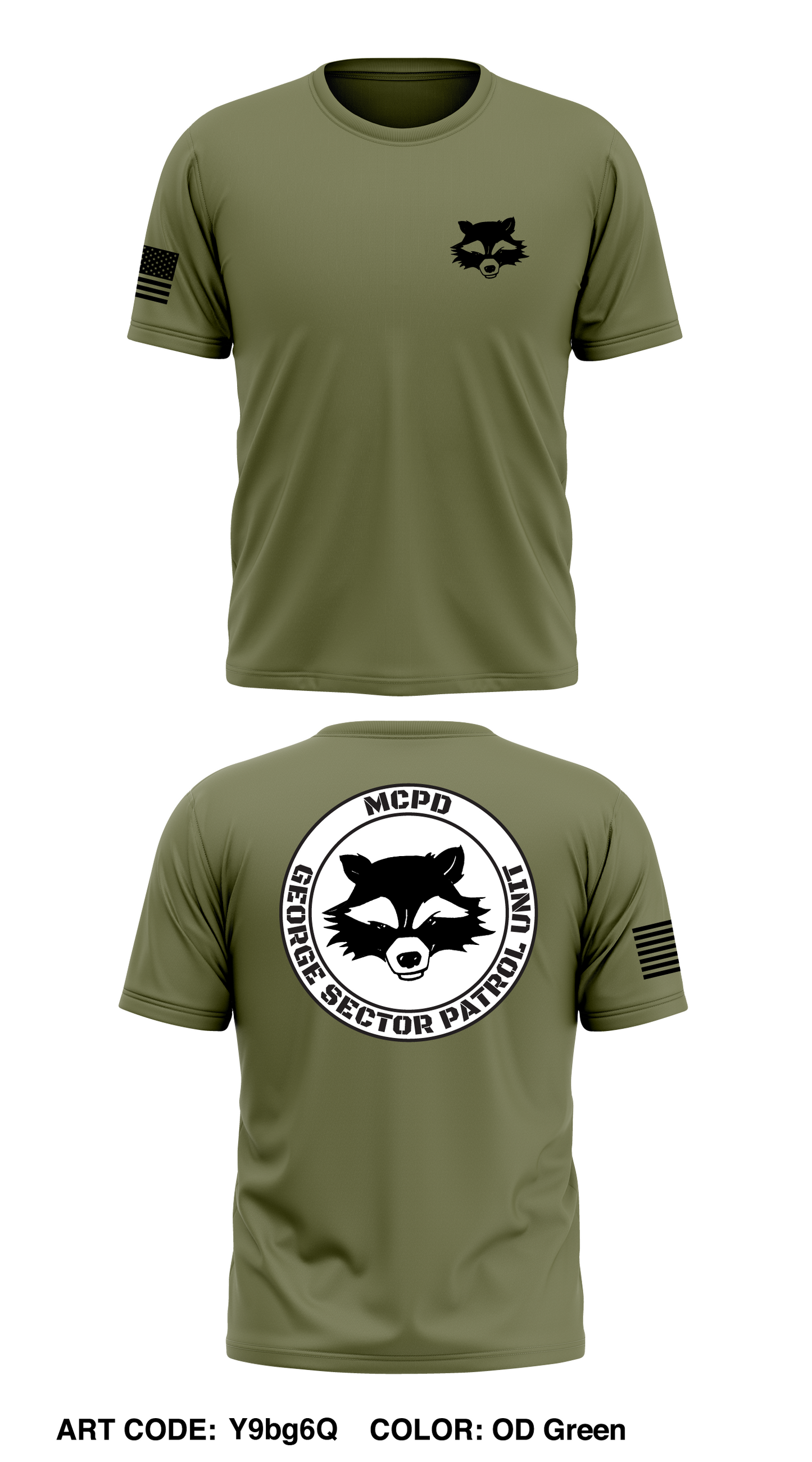 MCPD George Sector Patrol Unit Store 1 Core Men's SS Performance Tee - Y9bg6Q