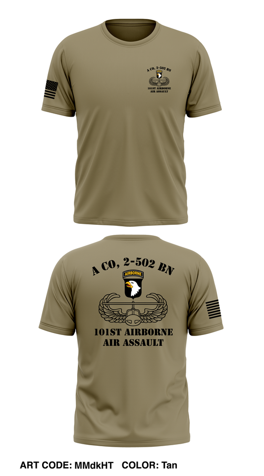 A Co, 2-502 BN, 101st airborne (air assault) Store 1 Core Men's SS Performance Tee - MMdkHT
