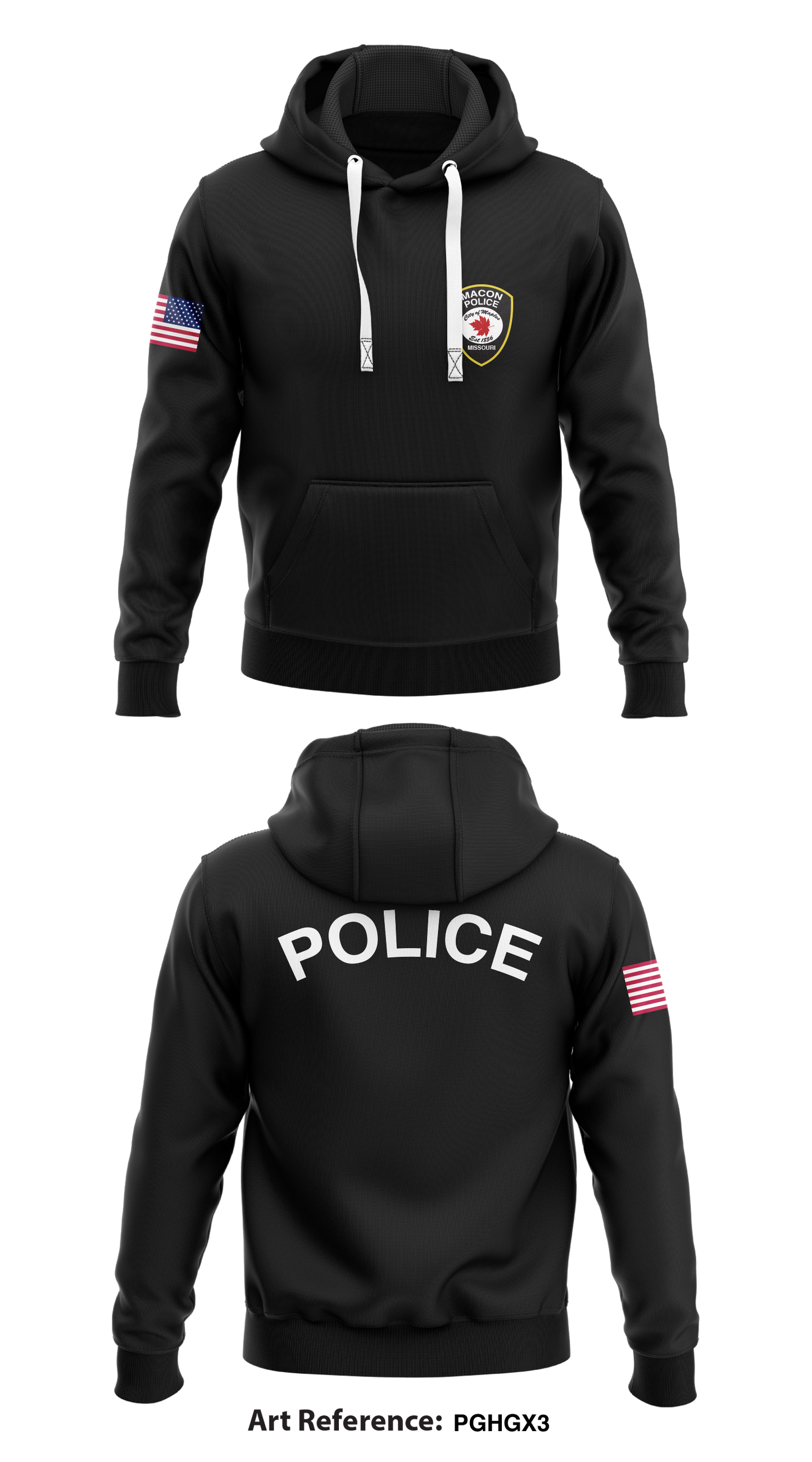 Macon Police  Store 1  Core Men's Hooded Performance Sweatshirt - pGHGx3