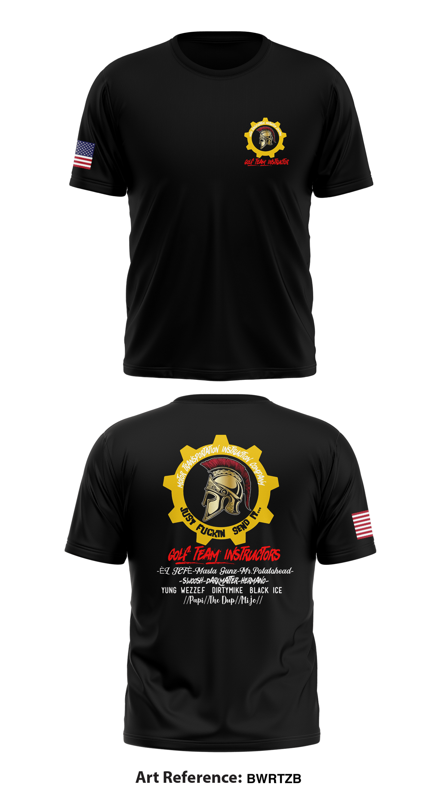 Marine Corps Detachment: FLW // GOLF TEAM INSTRUCTOR Store 1 Core Men's SS Performance Tee - BWRtzB