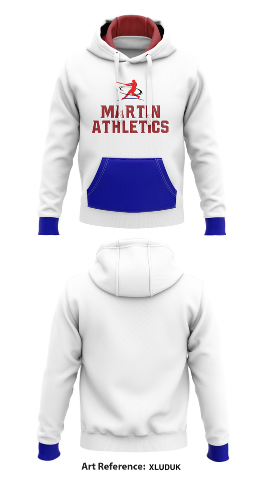 Martin Athletics Store 1 Core Men's Hooded Performance Sweatshirt - XLUduK