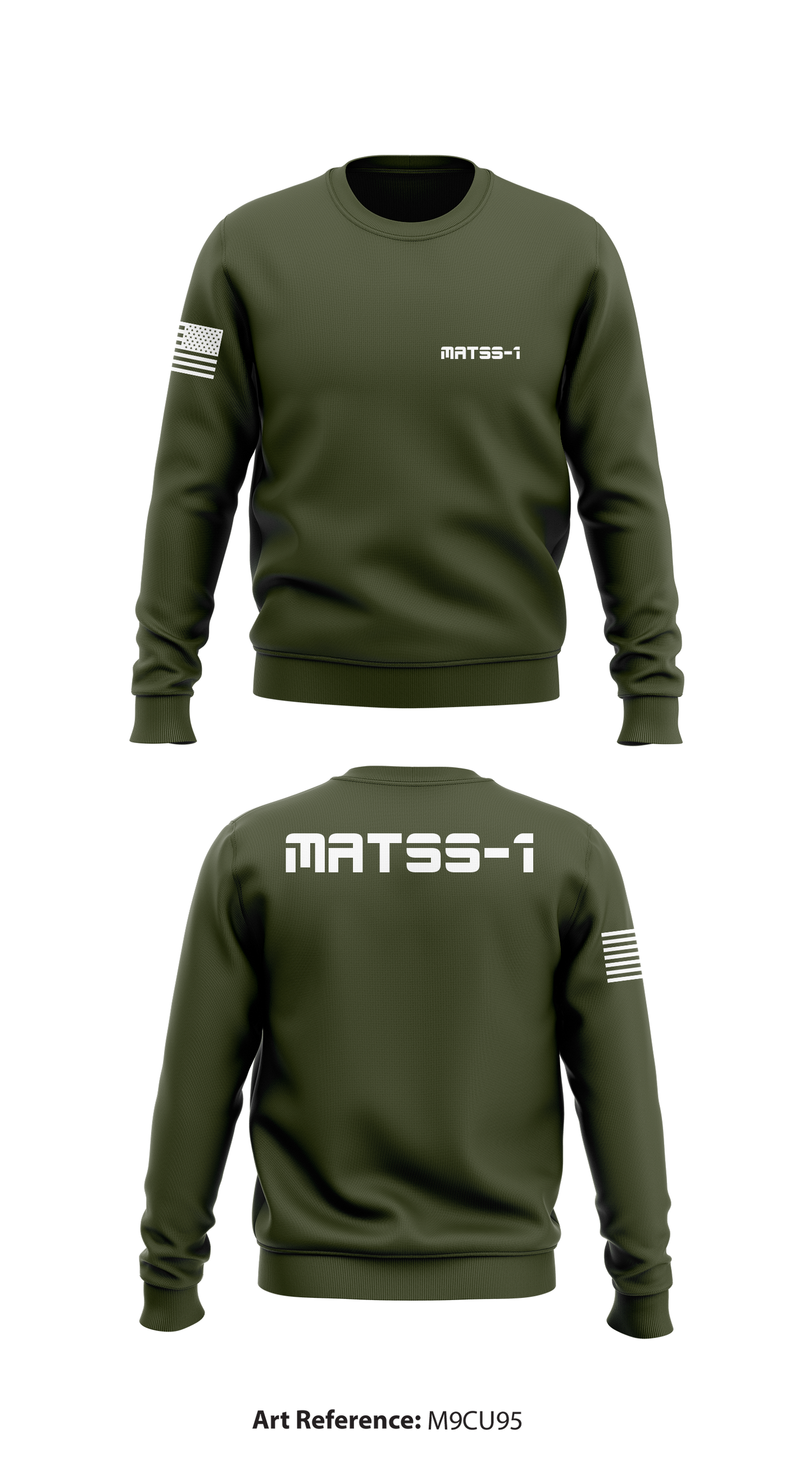 Matss-1 Store 1 Core Men's Crewneck Performance Sweatshirt - M9cU95