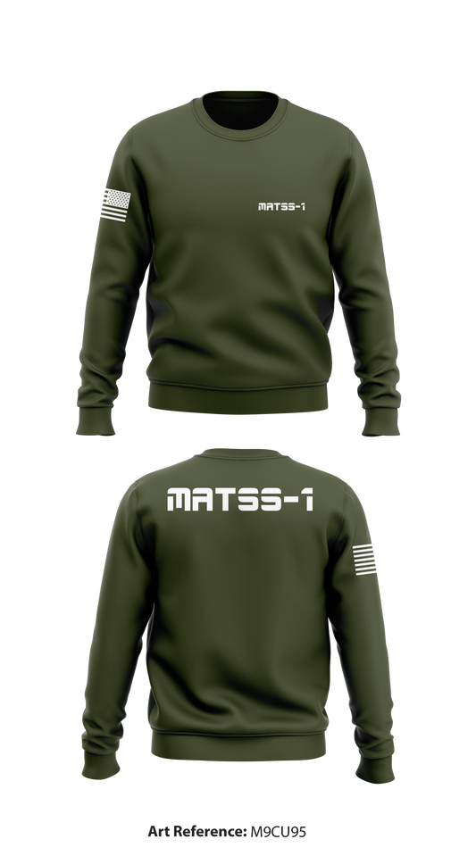 Matss-1 Store 1 Core Men's Crewneck Performance Sweatshirt - M9cU95