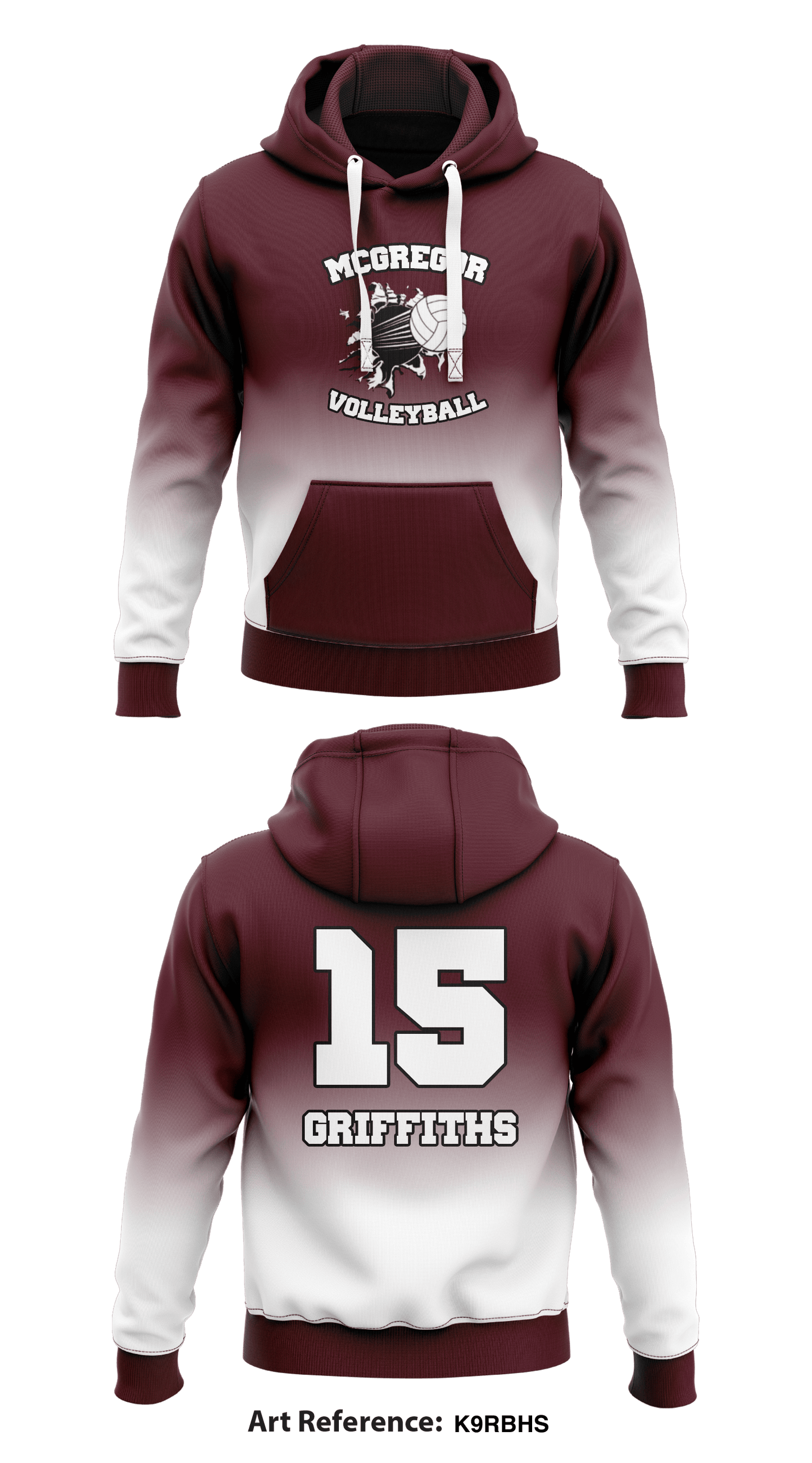 McGregor Volleyball  Store 1  Core Men's Hooded Performance Sweatshirt - K9rbhs