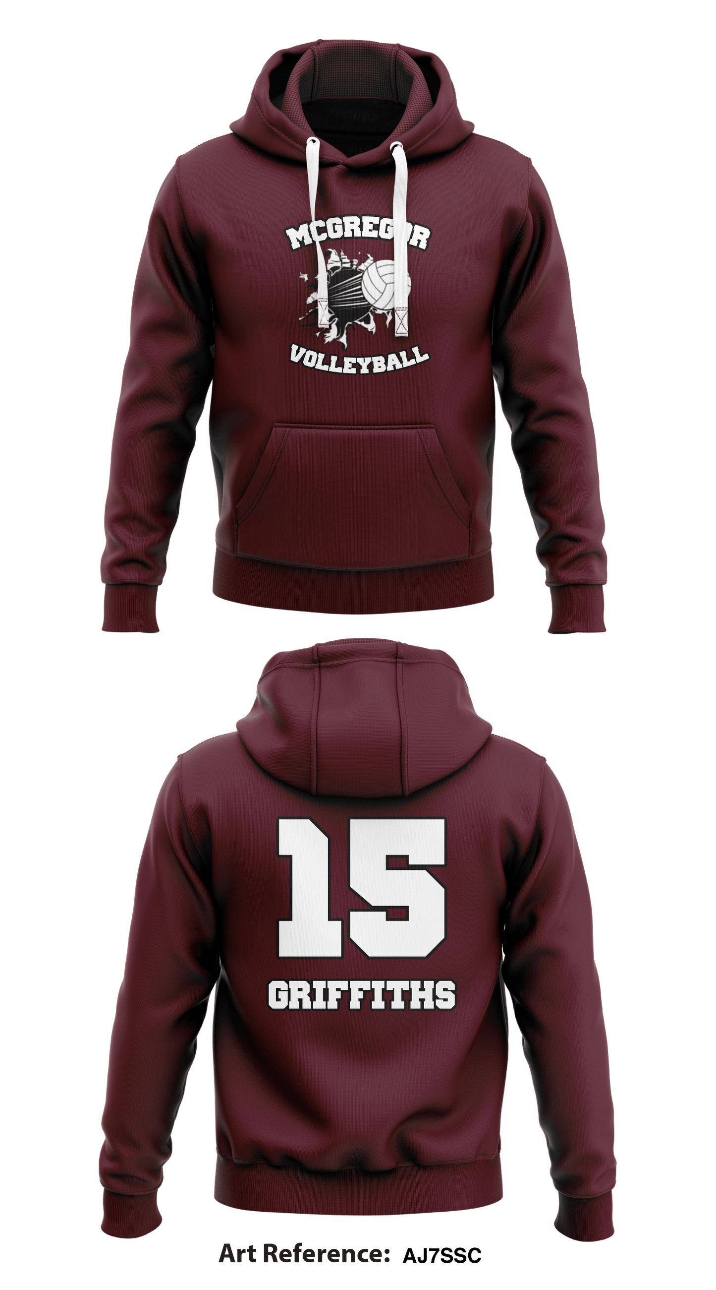 McGregor Volleyball  Store 1  Core Men's Hooded Performance Sweatshirt - Aj7ssc