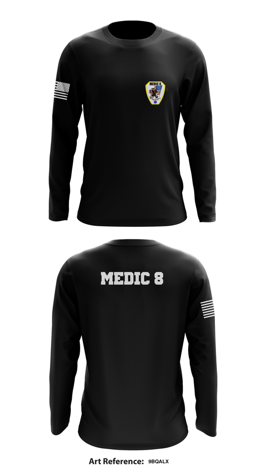 Medic 8 Store 1  Core Men's LS Performance Tee - 9BQaLx