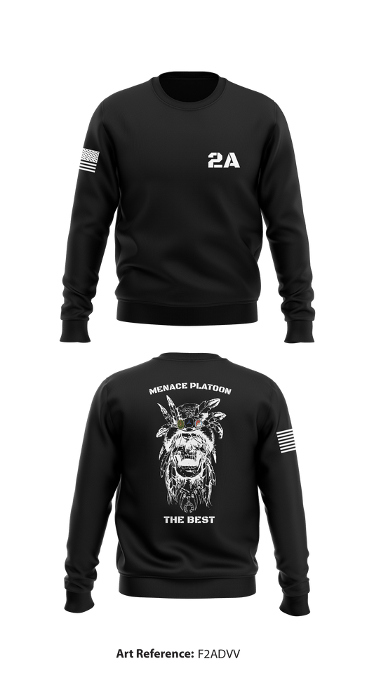 Menace Platoon Core Men's Crewneck Performance Sweatshirt - sU3Up2