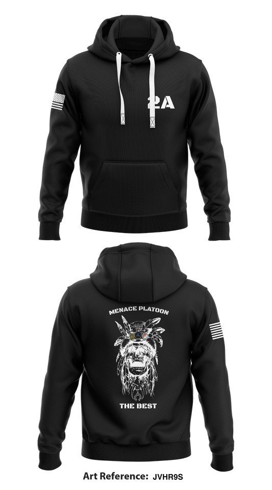 Menace Platoon  Core Men's Hooded Performance Sweatshirt - jVhr9s