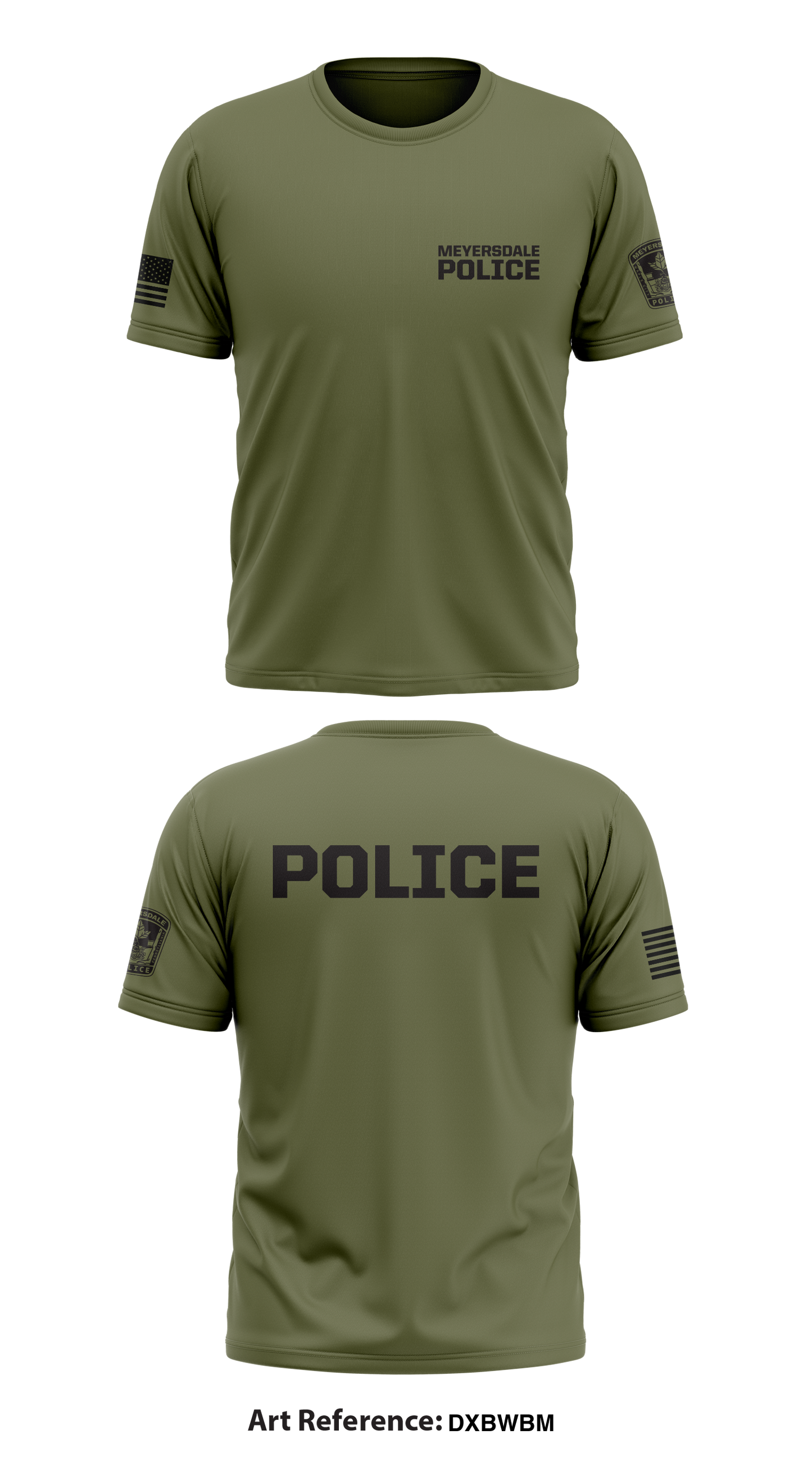 Meyersdale police Store 1 Core Men's SS Performance Tee - DxBWbM