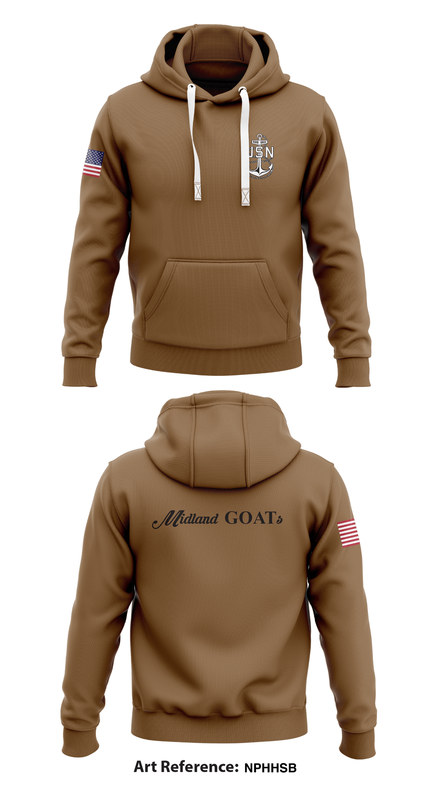 Midland GOATs Store 1 Core Men's Hooded Performance Sweatshirt - nPhHsB