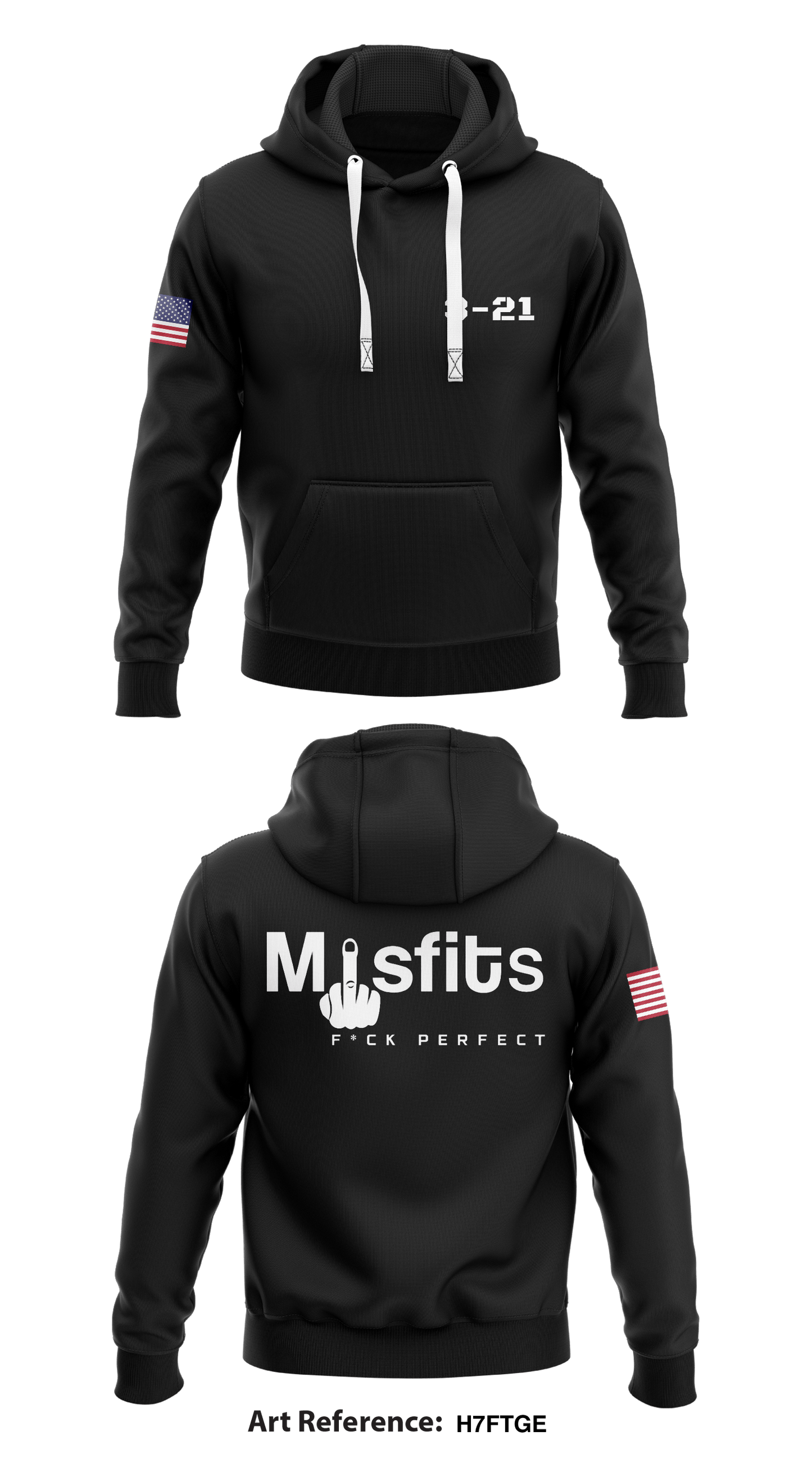 Misfit Platoon Store 1  Core Men's Hooded Performance Sweatshirt - H7ftGe