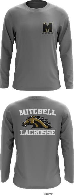 Mitchell Lacrosse Store 1 Core Men's LS Performance Tee - kuLesF