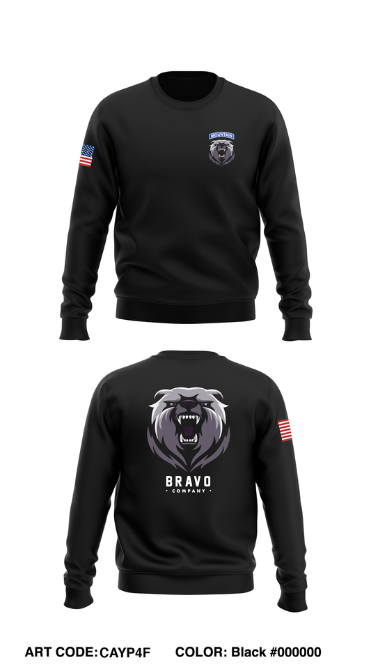 Bravo company store 2 Core Men's Crewneck Performance Sweatshirt - CAYP4F