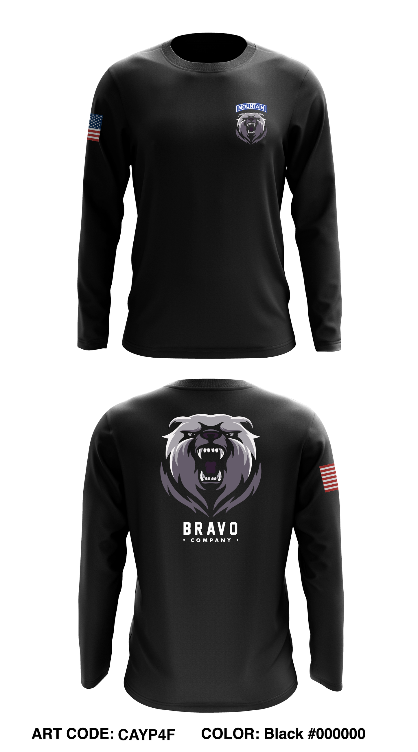 Bravo company store 2 Core Men's LS Performance Tee - CAYP4F